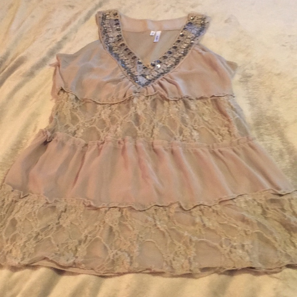 Sleeveless fancy pants top!